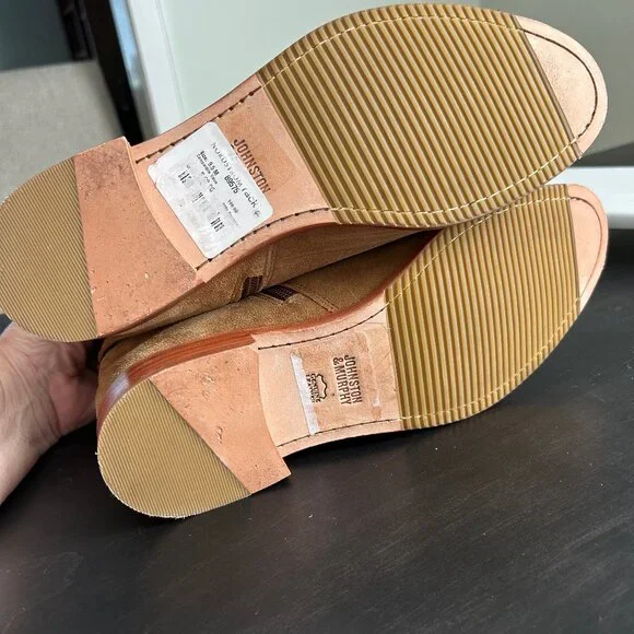 NWT Johnston & Murphy Women's size 9.5 leather bootie | Tan - Picture 5 of 6